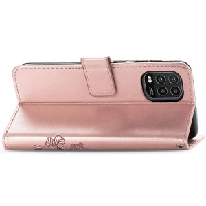 Kleeblumen Klapphülle Xiaomi Mi 10 Lite - Rosé Gold