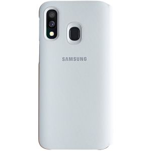 Samsung Original Wallet Klapphülle weiß für das Samsung Galaxy A40