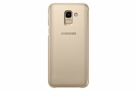 Samsung Original Wallet Klapphülle Gold für das Galaxy J6