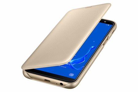 Samsung Original Wallet Klapphülle Gold für das Galaxy J6