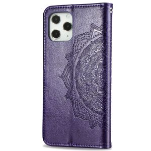 Mandala Klapphülle iPhone 12 (Pro) - Violet