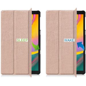 iMoshion Trifold Klapphülle Rose Gold Galaxy Tab A 10.1 (2019)