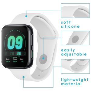 iMoshion Silikonband für die Oppo Watch 41 mm - Weiß