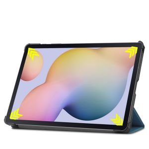iMoshion Trifold Klapphülle für das Samsung Galaxy Tab S8 / S7 - Dunkelgrün