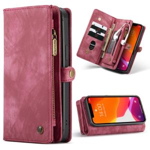 CaseMe Luxuriöse 2-in-1-Portemonnaie-Klapphülle Leder iPhone 12 (Pro)