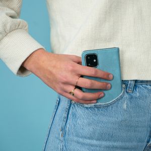 iMoshion Luxuriöse Klapphülle iPhone 12 Pro Max - Hellblau