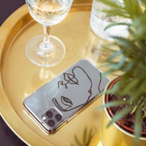 iMoshion Design Hülle iPhone 12 Mini - Abstraktes Gesicht