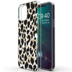 iMoshion Design Hülle für das iPhone 12 (Pro) - Leopard / Schwarz