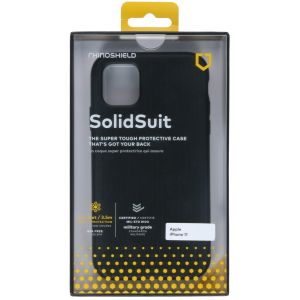 RhinoShield SolidSuit Backcover für das iPhone 11 - Leather Black