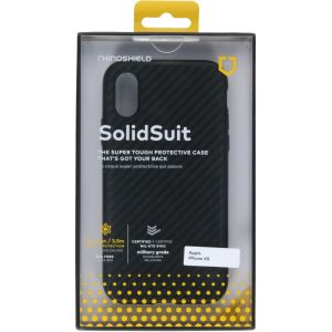 RhinoShield SolidSuit Backcover für iPhone Xs / X - Carbon Fiber Black