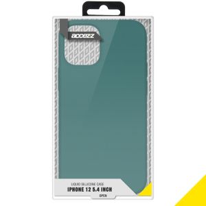 Accezz Liquid Silikoncase  für das iPhone 12 Mini - Dunkelgrün
