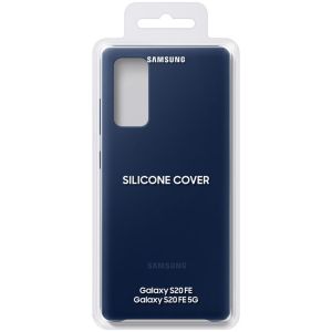 Samsung Original Silikon Cover für das Galaxy S20 FE - Dunkelblau