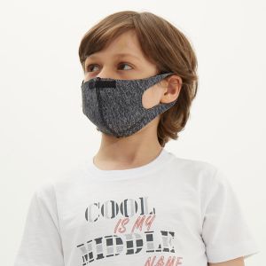 Blackspade Waschbarer Mundschutz Kinder 7-12 Jahre Stretch-Baumwolle
