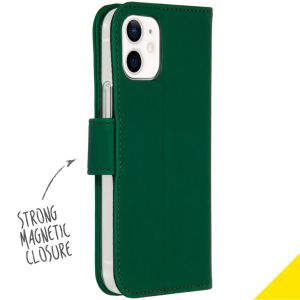 Accezz Wallet TPU Klapphülle für das iPhone 12 Mini  - Grün