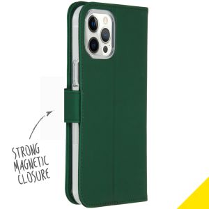 Accezz Wallet TPU Klapphülle für das iPhone 12 Pro Max - Grün