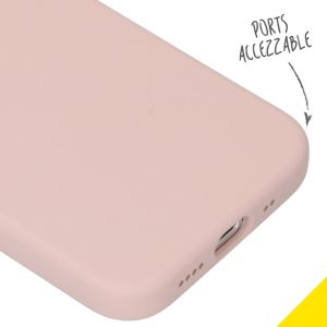 Accezz Liquid Silikoncase  für das iPhone 12 Mini - Rosa