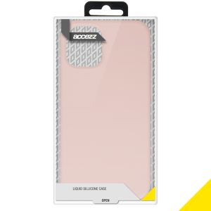 Accezz Liquid Silikoncase  für das iPhone 12 Mini - Rosa