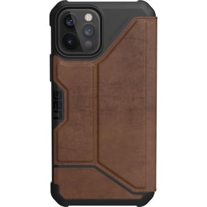 UAG Metropolis Klapphülle iPhone 12 (Pro) - Leather Brown
