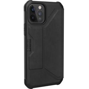 UAG Metropolis Klapphülle iPhone 12 (Pro) - Leather Black