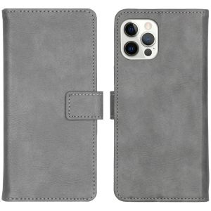 iMoshion Luxuriöse Klapphülle iPhone 12 (Pro) - Grau