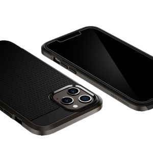 Spigen GLAStR Fit Displayschutzfolie + Applicator iPhone 12 Pro Max