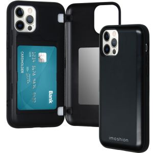 iMoshion Backcover mit Karteninhaber iPhone 12 (Pro) - Schwarz