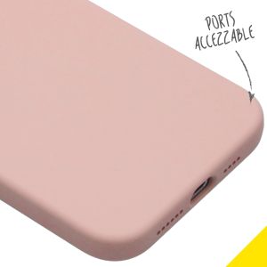 Accezz Liquid Silikoncase für das iPhone 12 Pro Max - Rosa