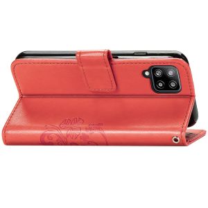 Kleeblumen Klapphülle Samsung Galaxy A42 - Rot