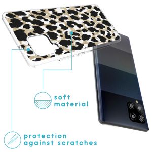 iMoshion Design Hülle für das Samsung Galaxy A42 - Leopard / Schwarz