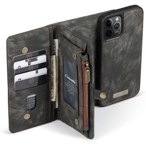 CaseMe Luxuriöse 2-in-1-Portemonnaie-Klapphülle Leder iPhone 12 (Pro)