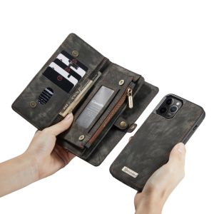 CaseMe Luxuriöse 2-in-1-Portemonnaie-Klapphülle Leder iPhone 12 Pro Max