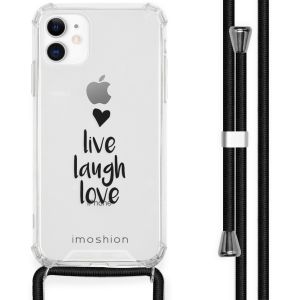 iMoshion Design Hülle mit Band für das iPhone 11 - Live Laugh Love