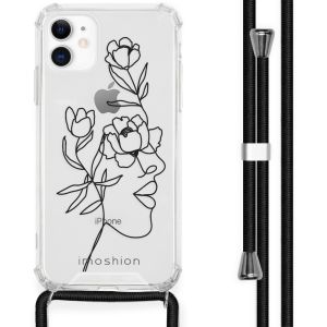 iMoshion Design Hülle mit Band für das iPhone 11 - Woman Flower