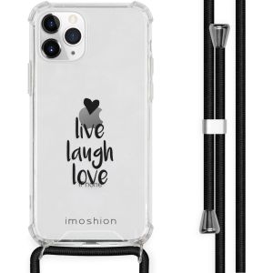 iMoshion Design Hülle mit Band für das iPhone 11 Pro - Live Laugh Love