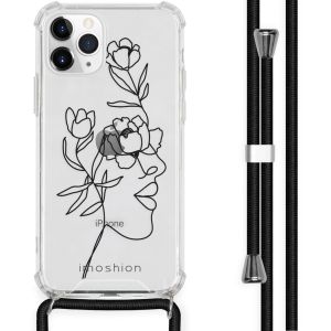 iMoshion Design Hülle mit Band für das iPhone 11 Pro - Woman Flower