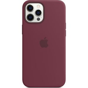 Apple Silikon-Case MagSafe iPhone 12 Pro Max - Plum