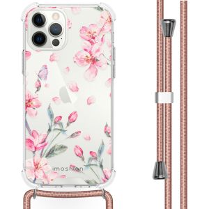 iMoshion Design Hülle mit Band für das iPhone 12 (Pro) - Blossom Watercolor