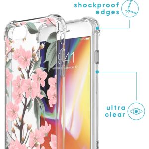 iMoshion Design Hülle mit Band für das iPhone SE (2022 / 2020) / 8 / 7 - Cherry Blossom