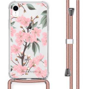 iMoshion Design Hülle mit Band für das iPhone Xr - Cherry Blossom