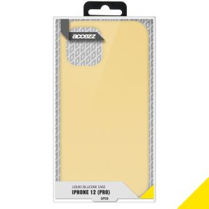 Accezz Liquid Silikoncase  für das iPhone 12 (Pro) - Gelb