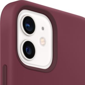 Apple Silikon-Case MagSafe iPhone 12 Mini - Plum