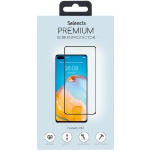 Selencia Premium Screen Protector aus gehärtetem Glas für das Huawei P40 - Schwarz