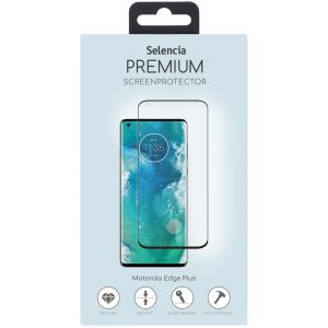 Selencia Premium Screen Protector aus gehärtetem Glas für das Motorola Edge Plus - Schwarz