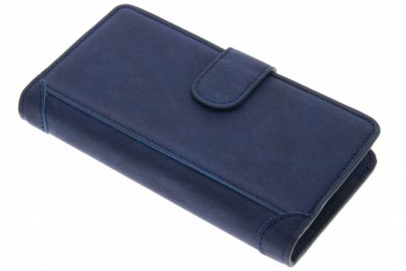 Blaue luxuriöse Portemonnaie-Klapphülle für iPhone 5 / 5s / SE