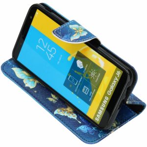 Design TPU Klapphülle für das Samsung Galaxy J6