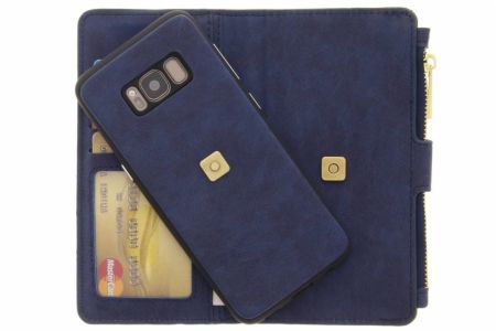 Blaue luxuriöse Portemonnaie-Klapphülle für das Samsung Galaxy S8