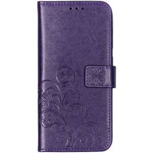 Kleeblumen Klapphülle Violett für das Samsung Galaxy A70