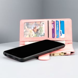 Luxuriöse Portemonnaie-Klapphülle Rosa Samsung Galaxy S20 Plus