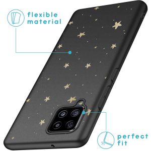 iMoshion Design Hülle für das Samsung Galaxy A42 - Sterne / Schwarz
