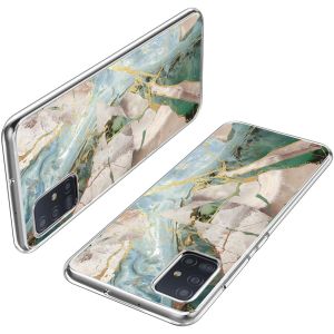 iMoshion Design Hülle Samsung Galaxy A51 - Marmor - Beige